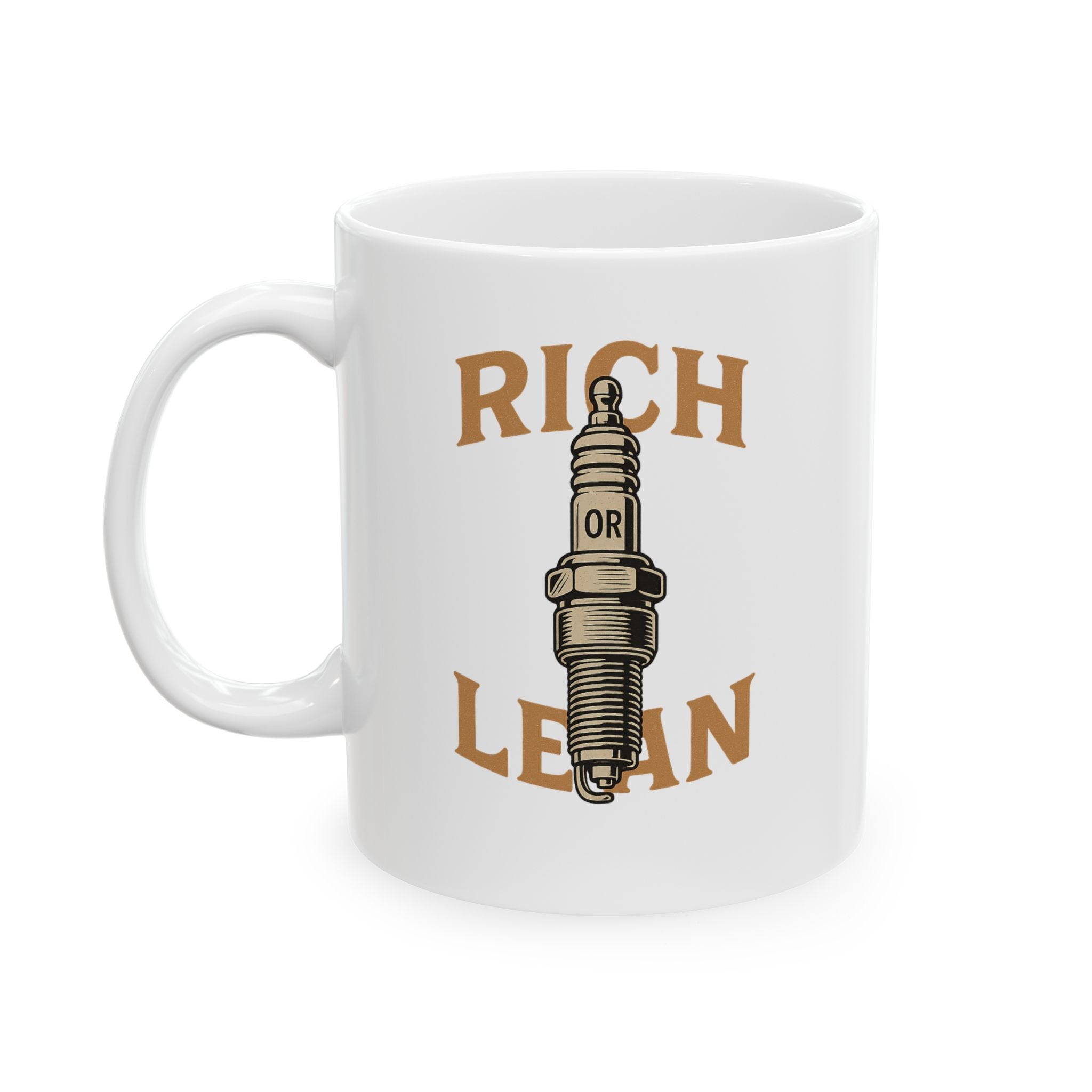 Rustic Inspirational Ceramic Mug, 15oz Coffee Cup, Gift for Friends, Motivational Mug, Housewarming Gift, Productivity Mug